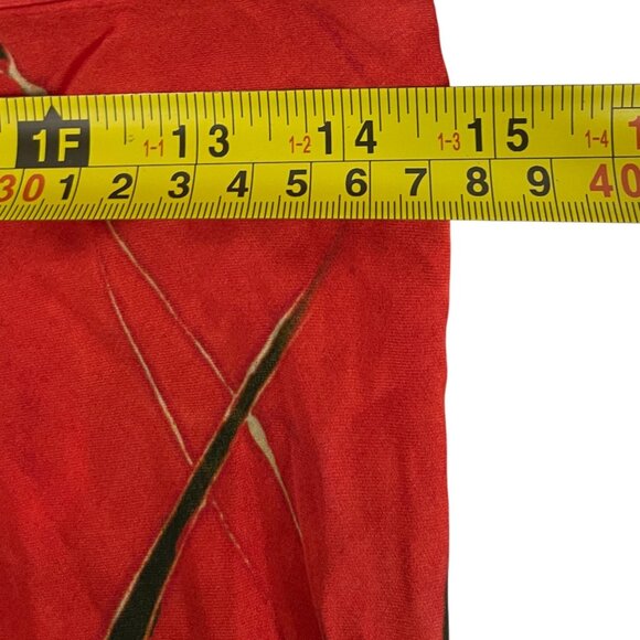 Zara Womens satin Skirt Medium M Red Floral Printed Midi Length 8702/069 NWT - Picture 13 of 15